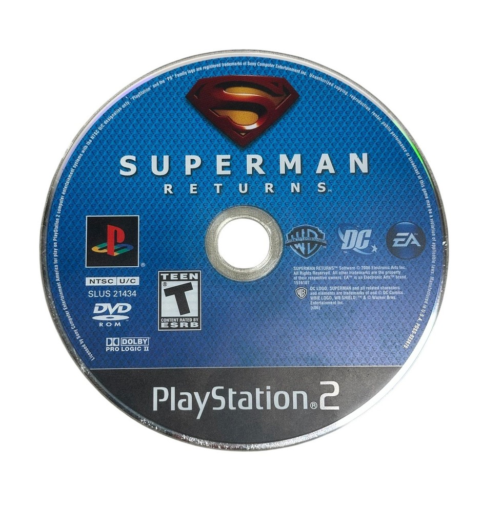 Superman Returns (Sony PlayStation 2 PS2, 2006) Disc Only - Tested