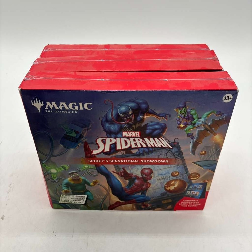 Lot of (3) MTG Spider-Man Spidey's Sensational Showdown Scene Box SEALEDPROBSTEIN is actively accepting consignments !!