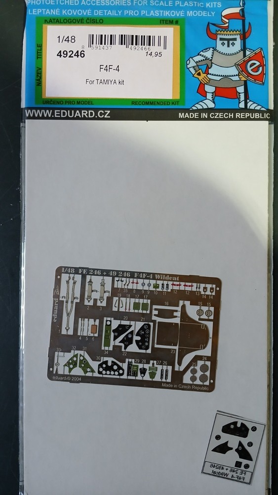 Eduard 1/48 Grumman F4F-4 Wildcat Cockpit+Detail (Tamiya) 49246