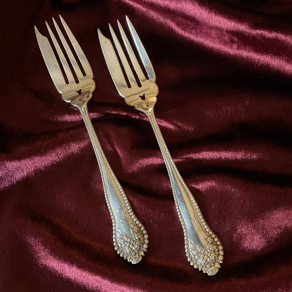 LANCASTER by Gorham Sterling Set of Two Salad Forks 6