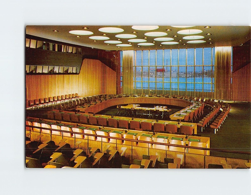 Postcard Economic & Social Council Chamber United Nations Headquarters New York