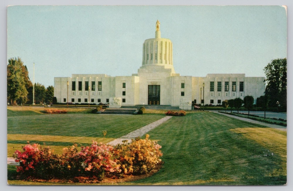 Salem Oregon, State Capitol Building, Vintage Postcard