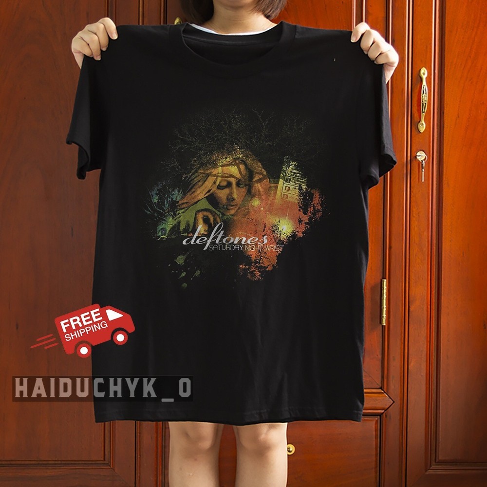Deftones Tee Saturday Night Wrist Retro Unisex Black T-shirt - Free Shipping