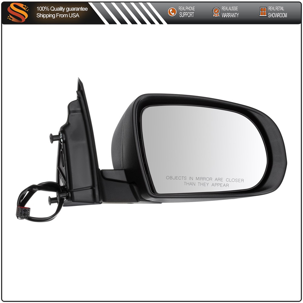 Door Mirror Passenger Side Power For 14- Textured Jeep Cherokee(Kl)CH1321366