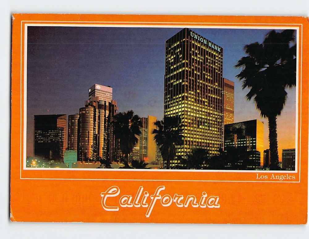 Postcard City Skyline Los Angeles California USA