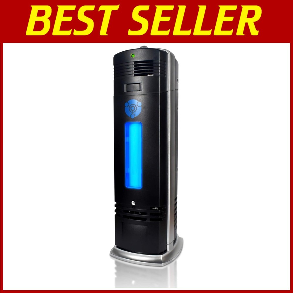 Ionic Air Purifier Pro Ionizer with UV-C - Black