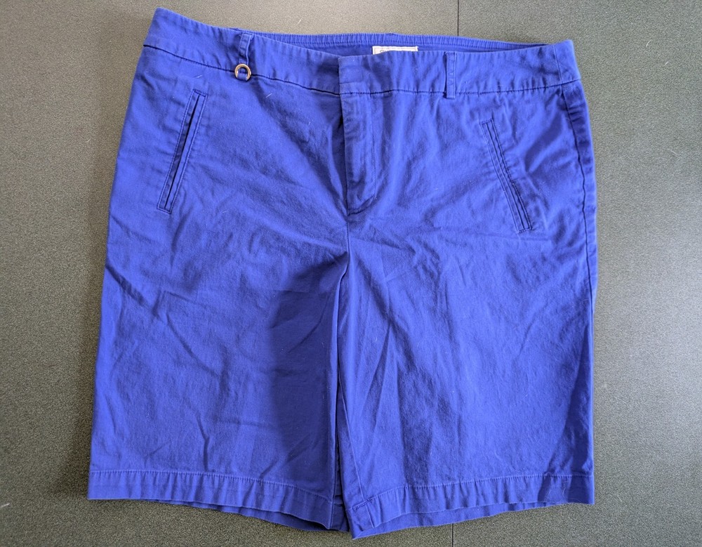 Charter Club Women sz 16 Golf Collection Bermuda Stretch Shorts Mid Rise Pockets