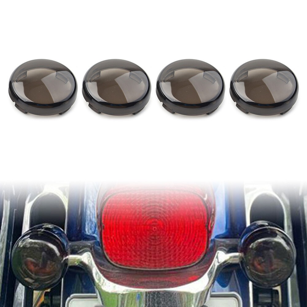 Harley Touring Softail Dyna Tan Turn Signal Lens Light Cover Guard 4pcs