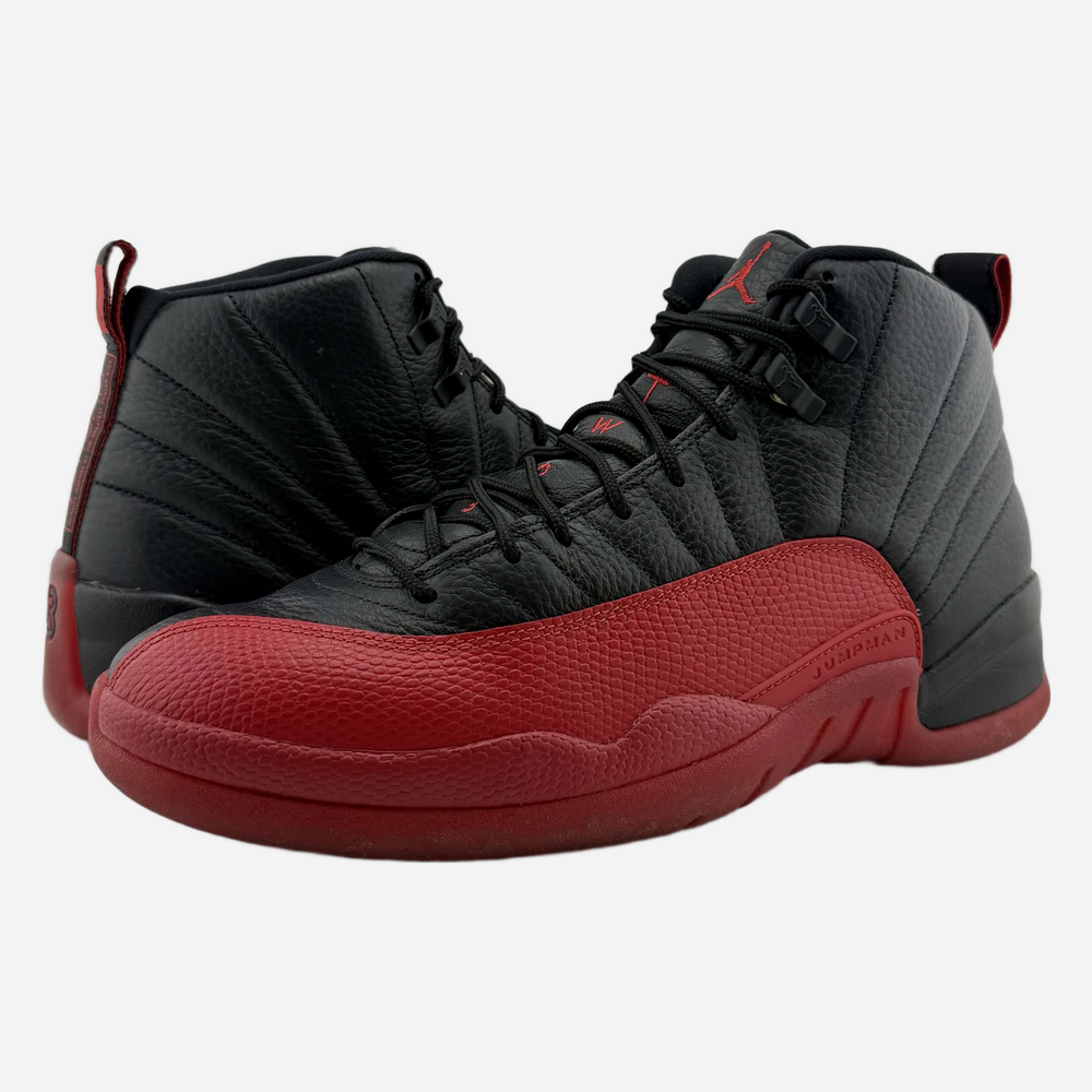 Jordan 12 Flu Game Black Red Sneakers US 12 Used OG Box CT8013-002