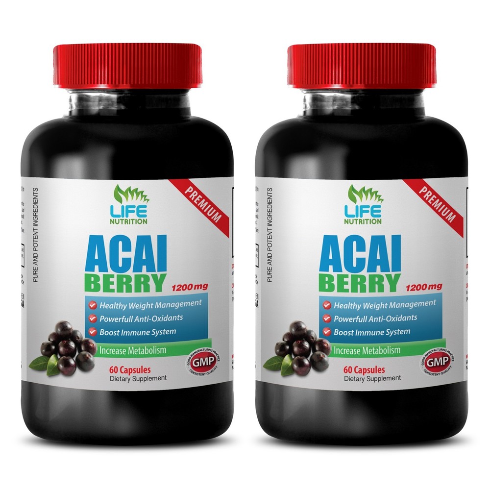 Boost Energy and Sex Drive with 1200mg Pure Acai Berry Extract Cleanse 2B-image