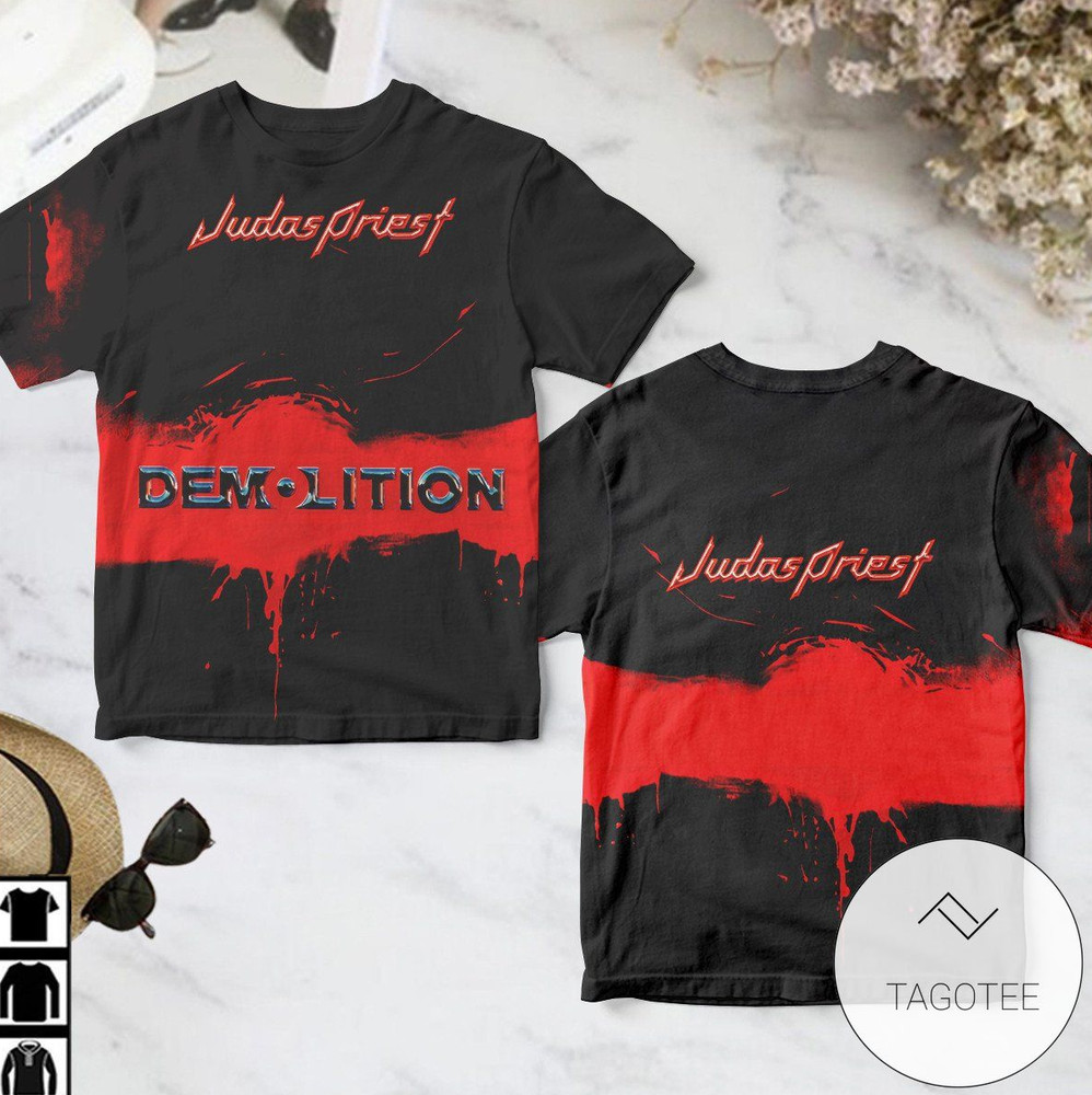 Judas Priest Demolition Album Cover AOP 3D T-Shirt