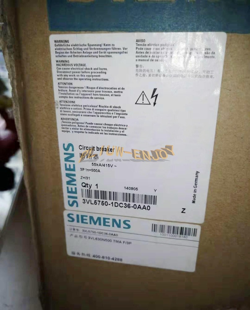 ONE NEW SIEMENS Circuit breaker 3VL5750-1DC36-0AA0