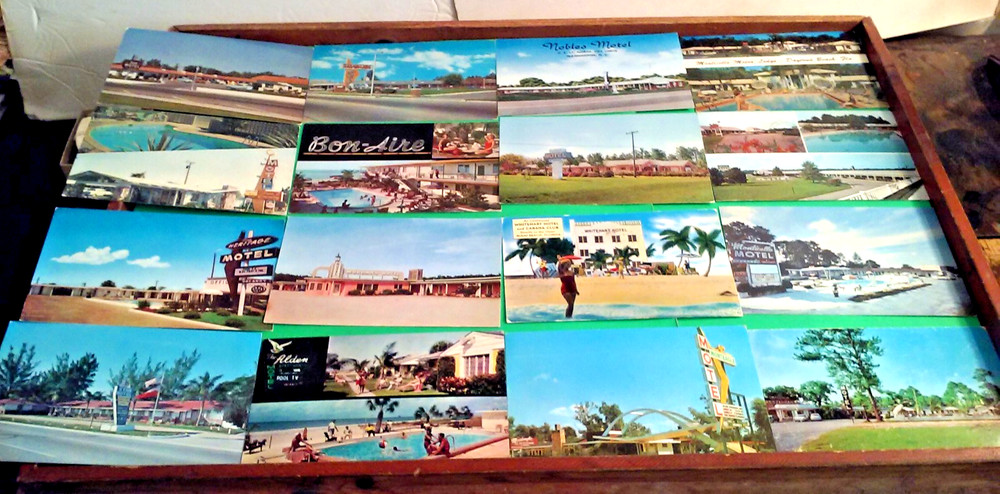 Vintage US Roadside Motel Hotel Travel Lodge Lot of 16 Color Souvenir Postcards