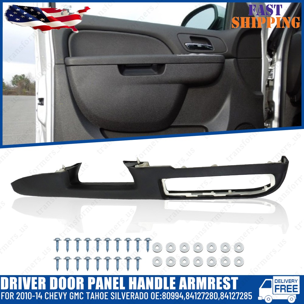 10-14 Chevy GMC Tahoe Silverado Driver Door Panel Handle Armrest Repair Kit