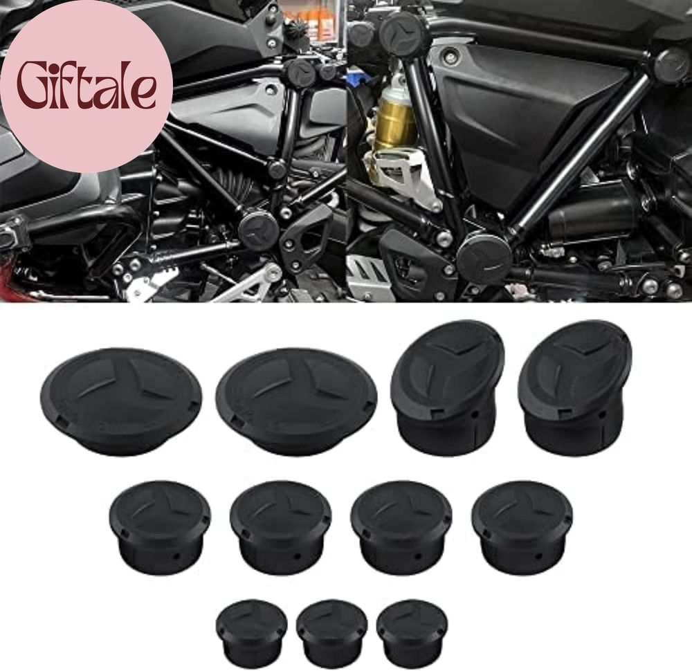 11PCS Motorcycle Frame Hole Caps Cover Plug Compatible with BMW R1250 Gs/Adventu