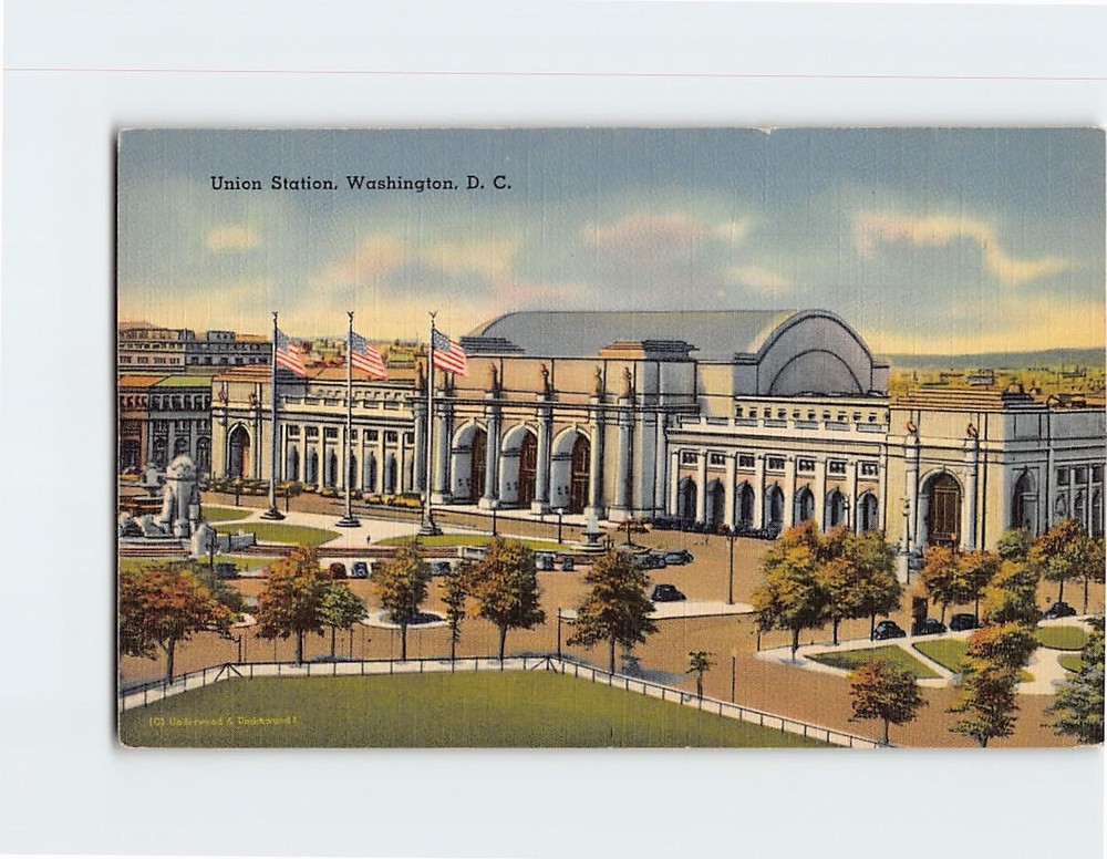 Postcard Union Station Washington DC USA