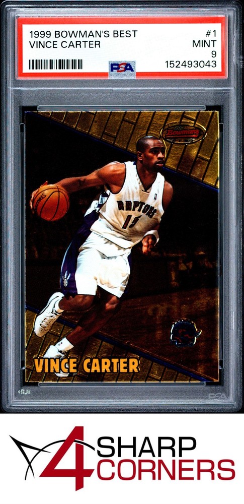 1999 Bowman's Best #1 Vince Carter Raptors Hof Psa 9The #1 consignment choice on eBay: 4SC! Consign now!
