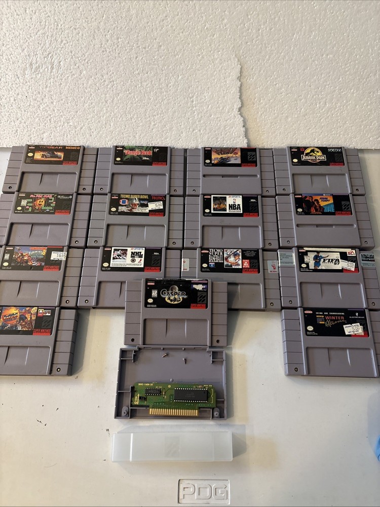Super Nintendo Snes Game Lot Of 15