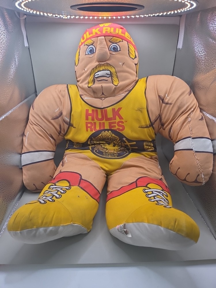 Vintage 1990 WWF “Hulk Rules” Hulk Hogan Wrestling Buddy – Tonka Plush Doll