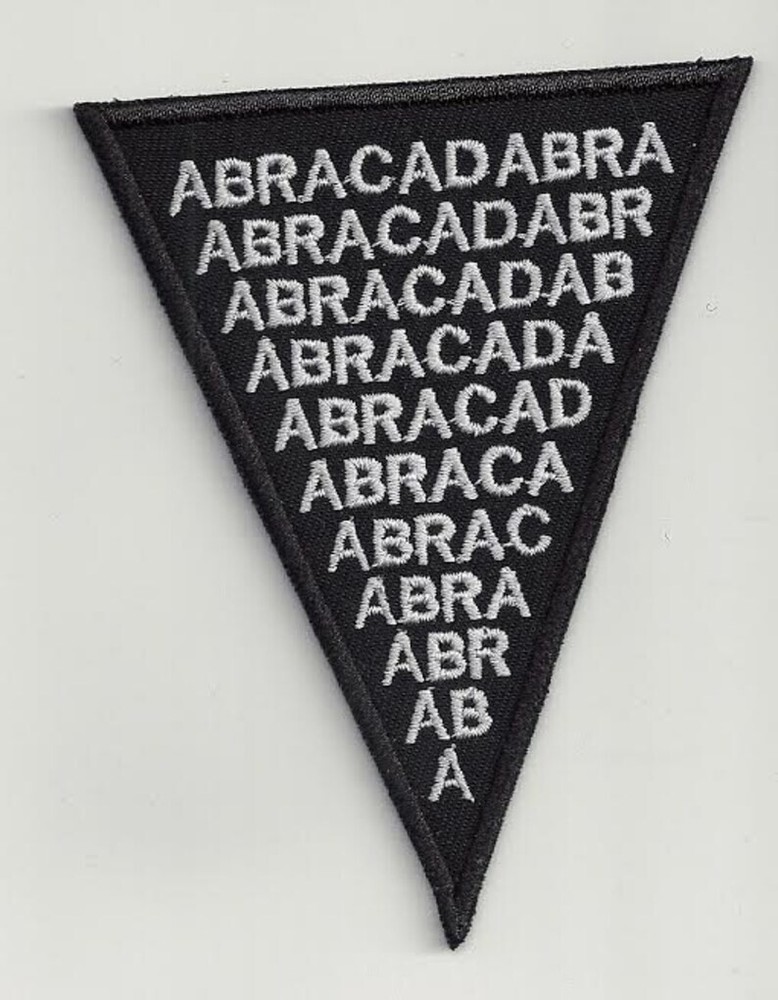 Abra cadabra, magic, esoteric - embroidered patch, BUY3 GET4, 10 X 7 cm.-image