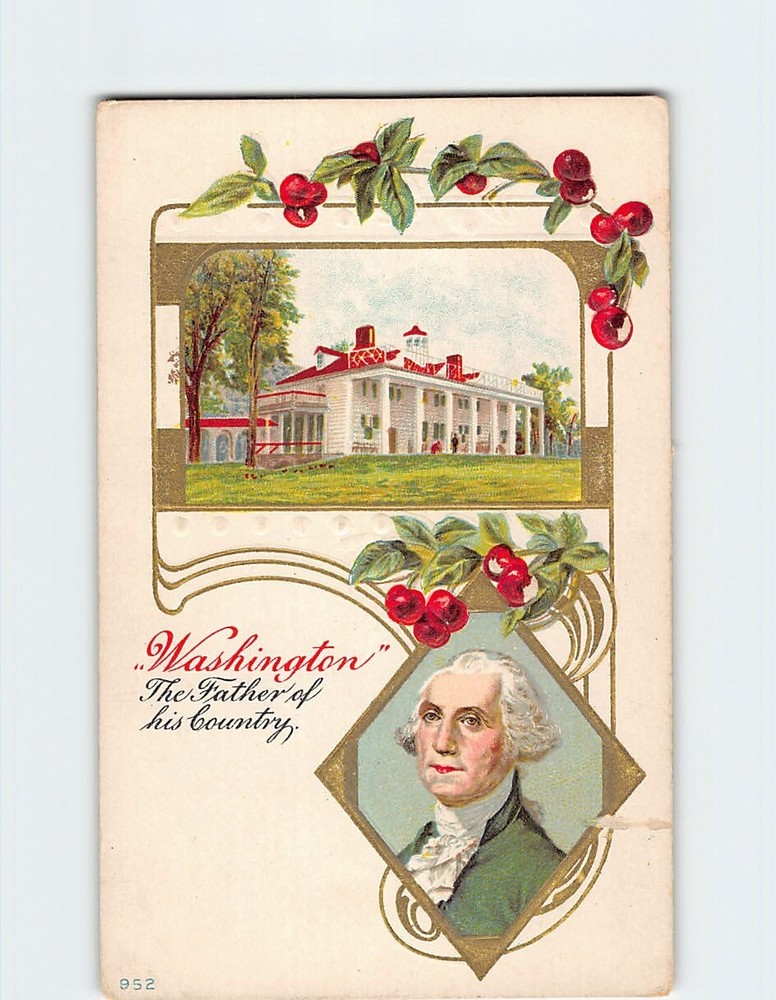 Postcard Embossed George Washington The Father of His Country Postcard