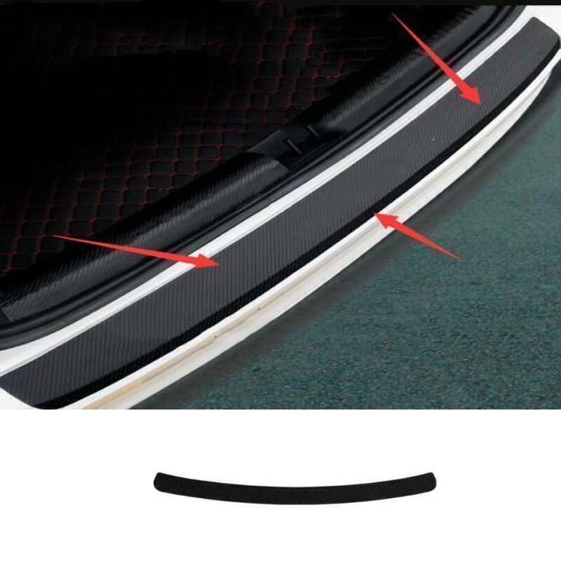 Rear Bumper Protector Trim Sill Plate Carbon Fiber For Nissan Rogue Sport 17~21