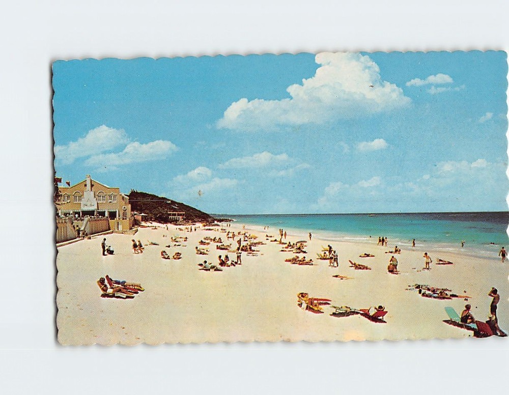 Postcard Elbow Beach Surf Club Paget Parish Bermuda British Overseas Territory