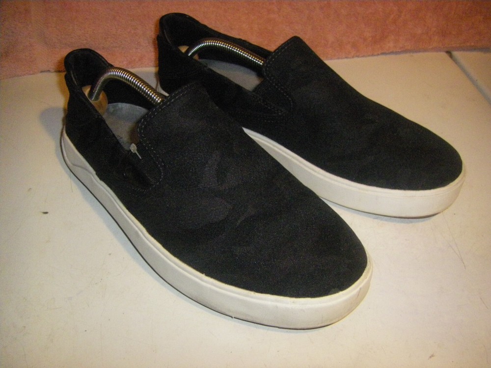 Olukai Lae ahi Slip On Sneakers Men's Size 9.5 Black Mesh Shoes