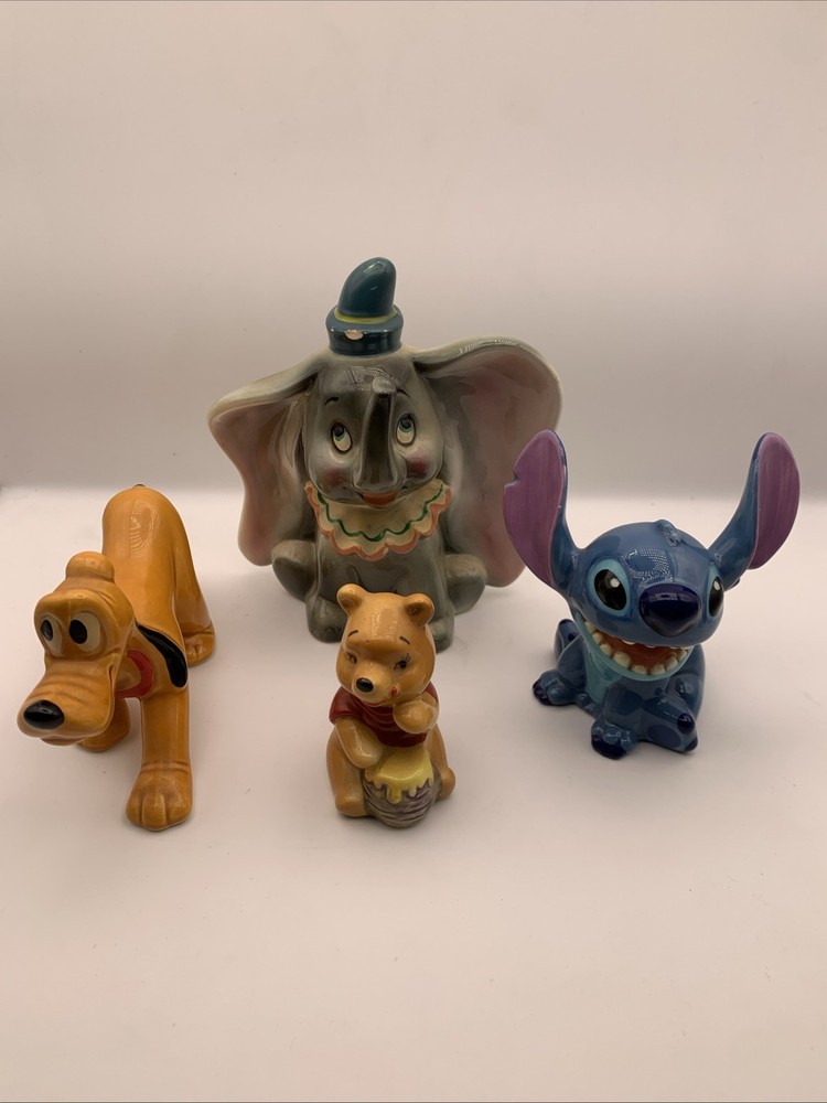 Disney Vintage Ceramic Porcelain Classic Figurines - Lot of  4 GREAT DEAL