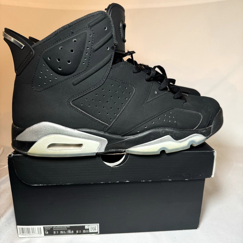 Size 14 - Nike Air Jordan 6 Retro Chrome Men's Shoes - Ships Now