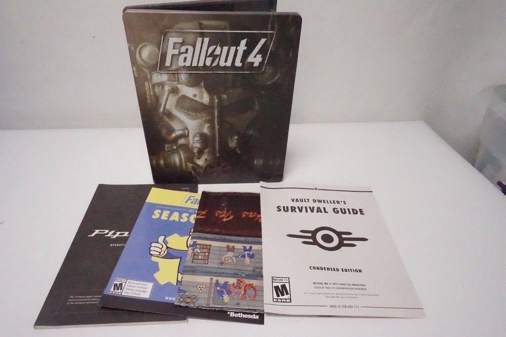 Fallout 4 Steelbook Edition (PlayStation 4) PS4 Complete W/ Manual & Poster CIB