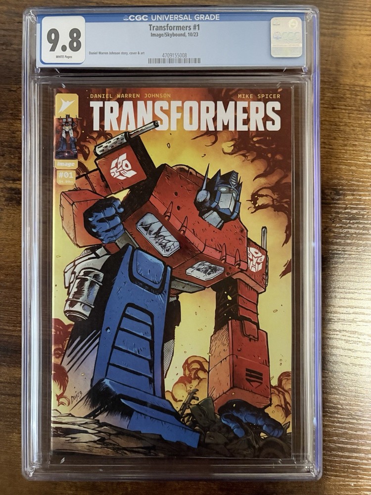 Transformers #1 Cover A CGC 9.8 WP Daniel Warren Johnson Image 2023