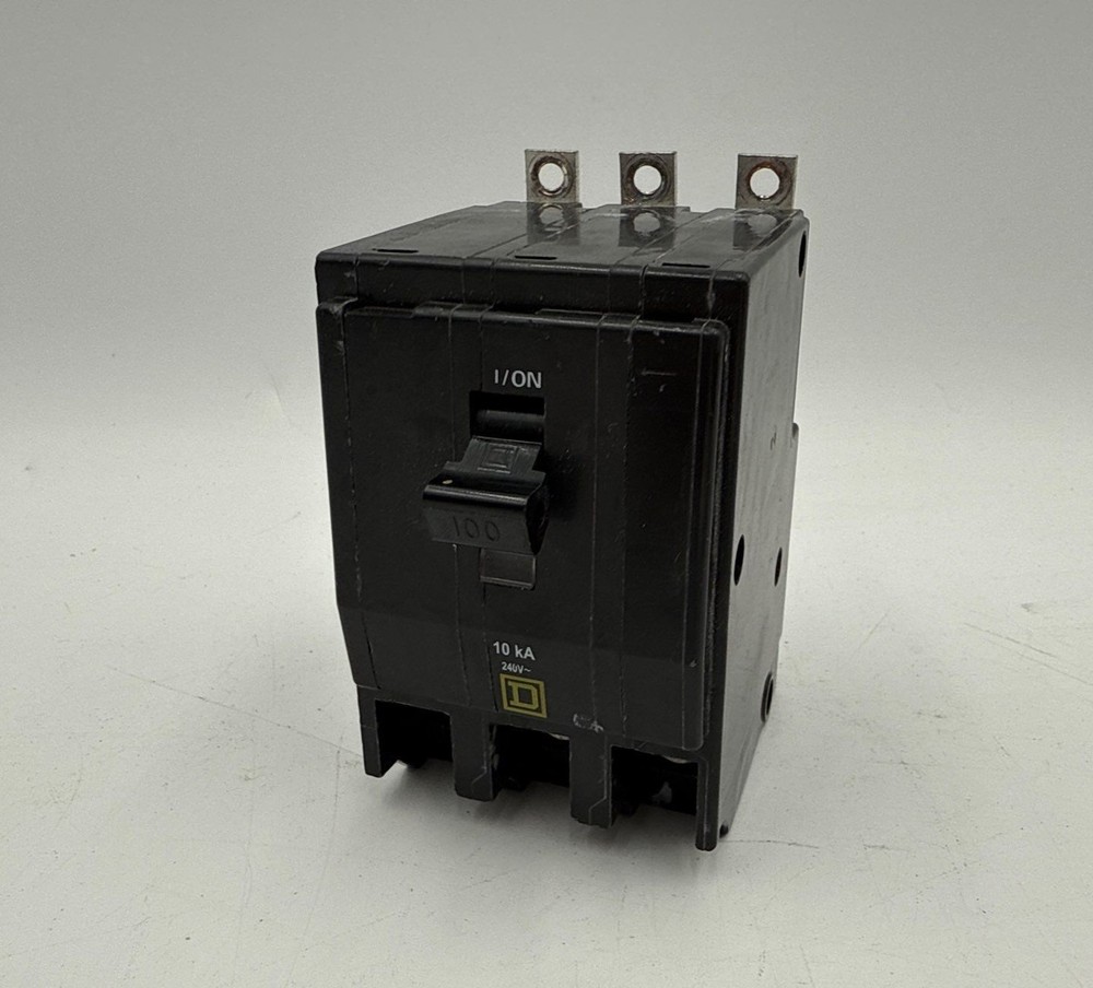 Square D QOB3100 Bolt On Circuit Breaker 100A 3P 240V QOB 100 Amp 3 Pole