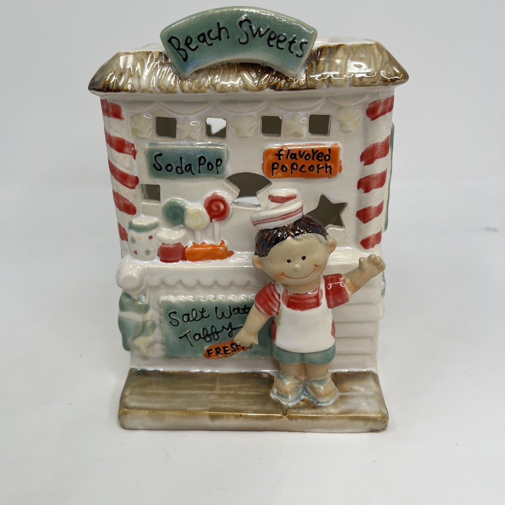 Yankee Candle Beach Sweets Stand Wax Tart Warmer Salt Water Taffy 6.5” 1140574