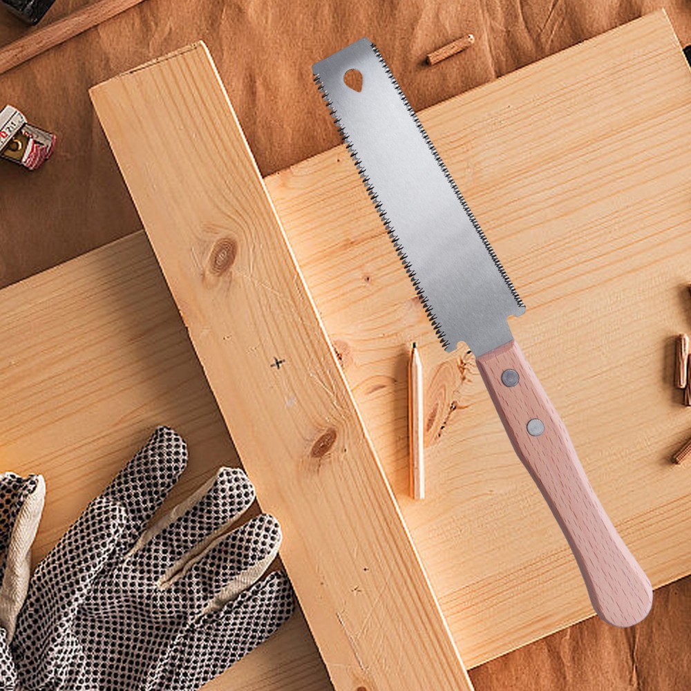 1*Hand Saw For Wood Cutting Japanese Double-Sided Pull Saw Lightweight 12.2 Inch