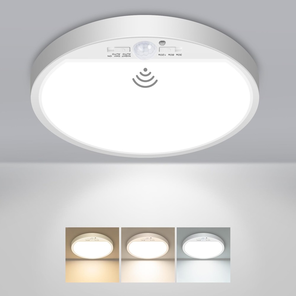 Motion Sensor Light Indoor Hardwired PIR 3000K/4000K/6500K LED Closet Lights Mo