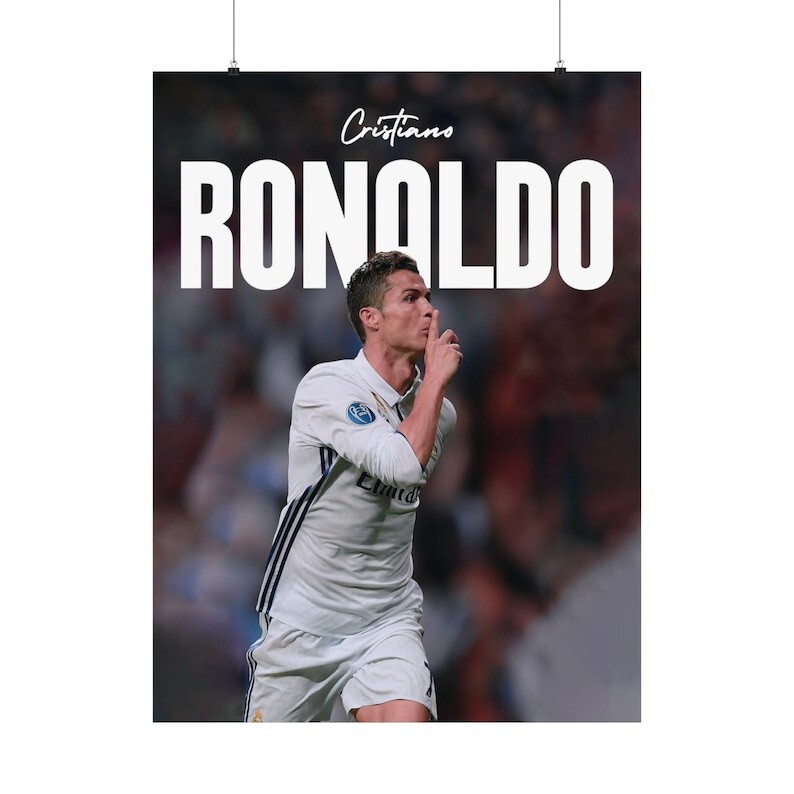 Cristiano Ronaldo Portugal Football Poster - High-Quality Wall Art
