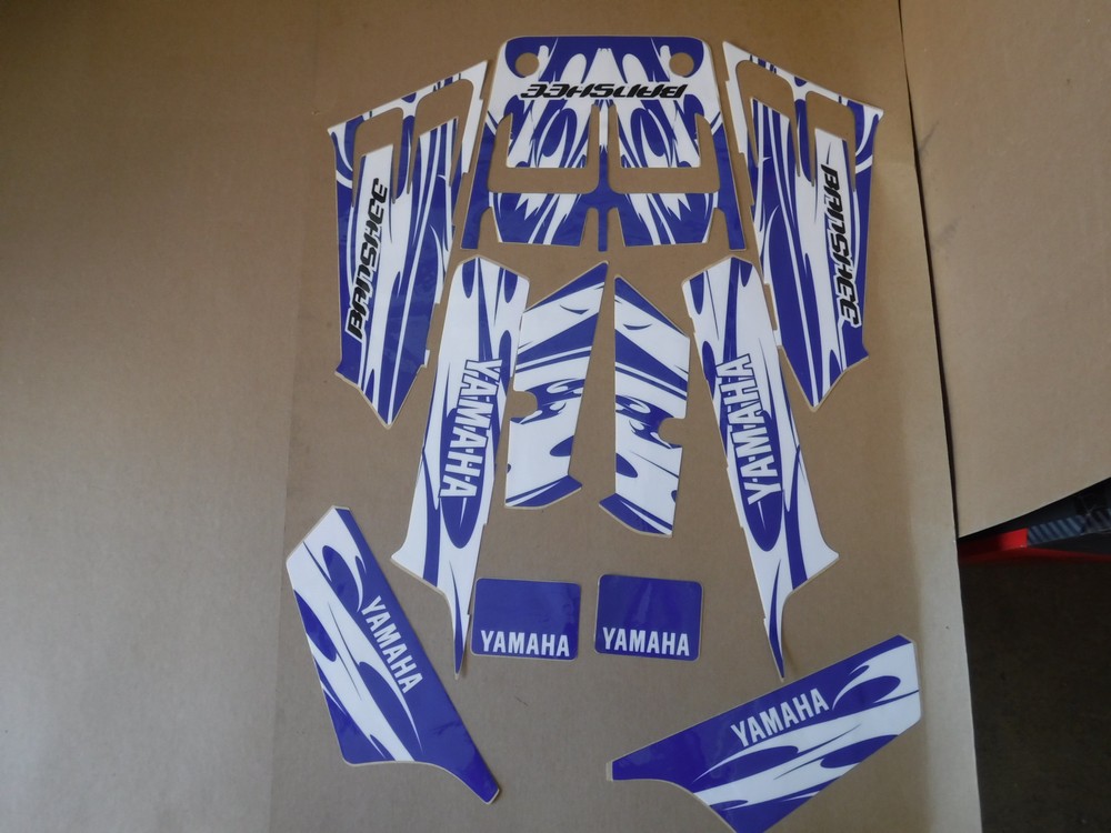 YAMAHA  BANSHEE  GRAPHICS  BLUE WHITE  YFZ350