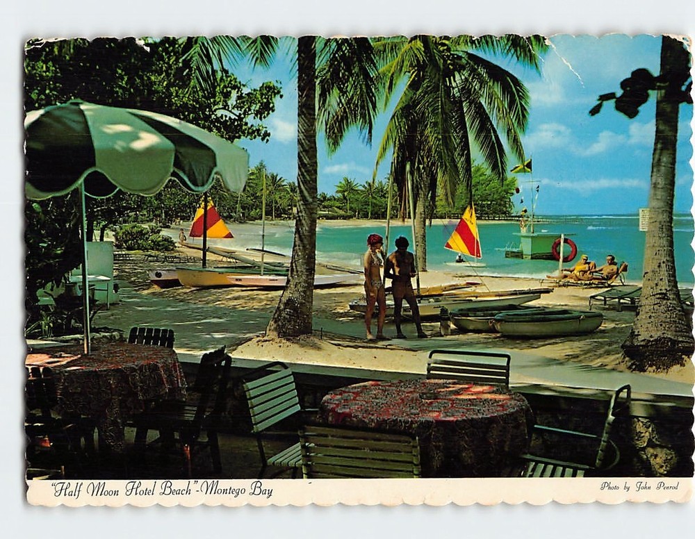 Postcard Half Moon Hotel Beach Montego Bay Jamaica