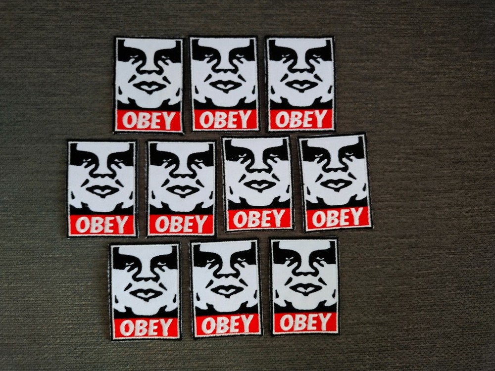 10 pcs Clown Face Obey Fashion Badge Sew Iron on Embroidered Patch or Sew on