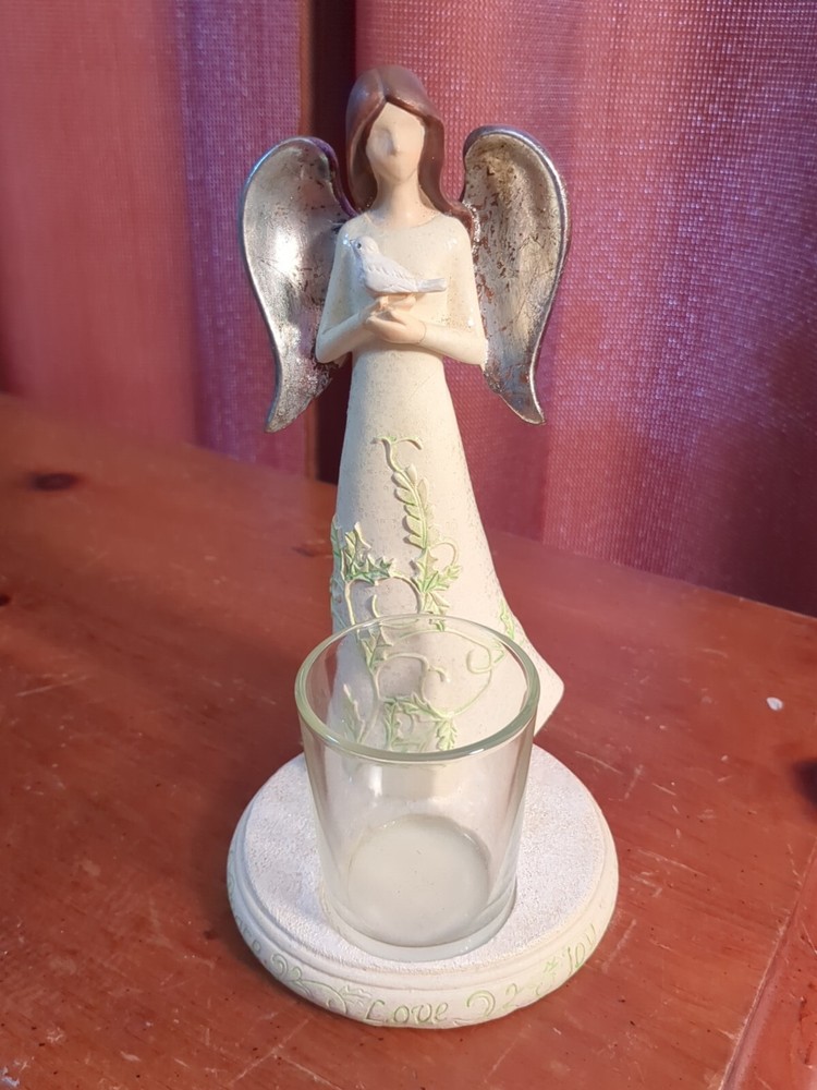 Yankee Candle Angel Dove Tealight Votive Holder 8 Inches Tall