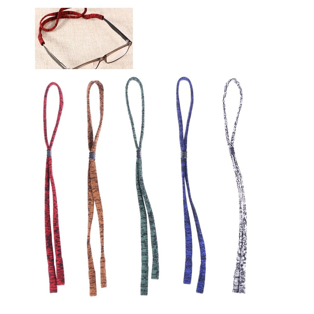 5-Pack Elastic Eyeglass Straps for Sports & Eyewear Security