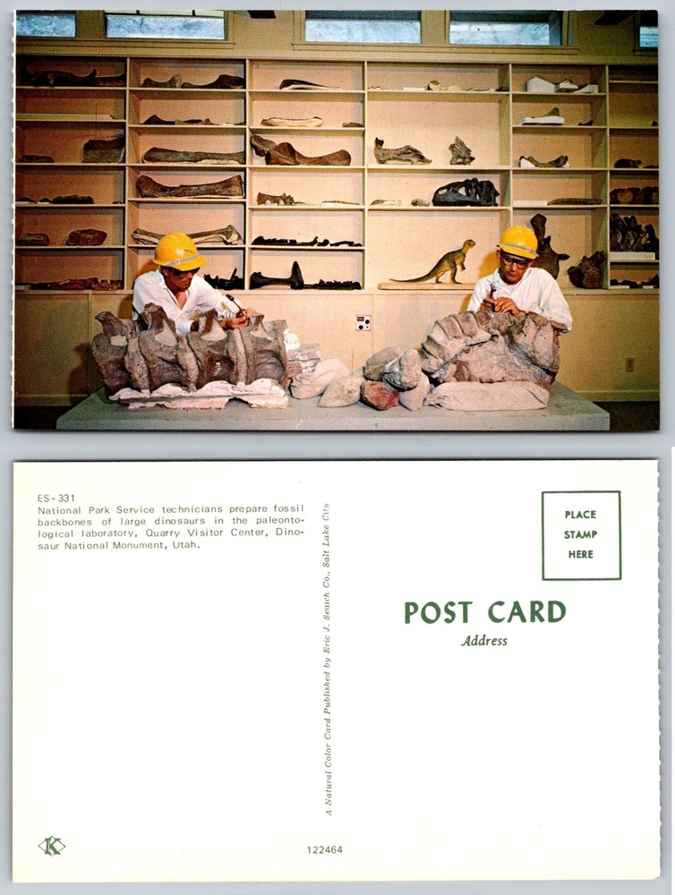 Dinosaur National Monument Utah Quarry Visitor Center Lab Postcard