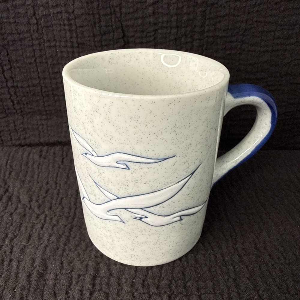 Otagiri Vintage Seagulls Speckled Stoneware Mug