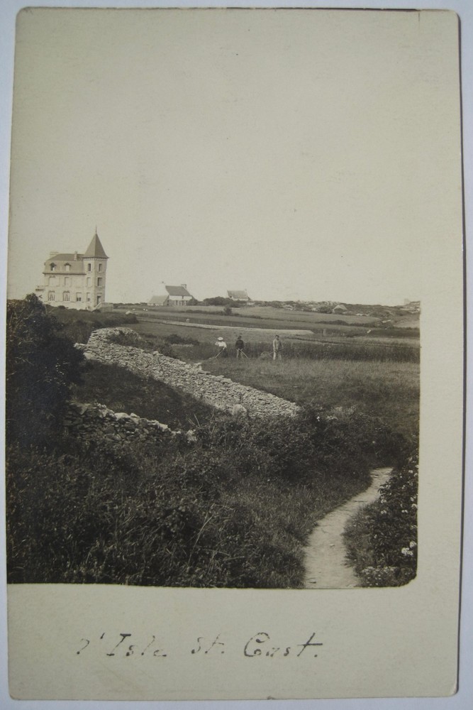 Isle St. Cast; Saint-Cast-le-Guildo, Brittany France Old 1910 RPPC Postcard