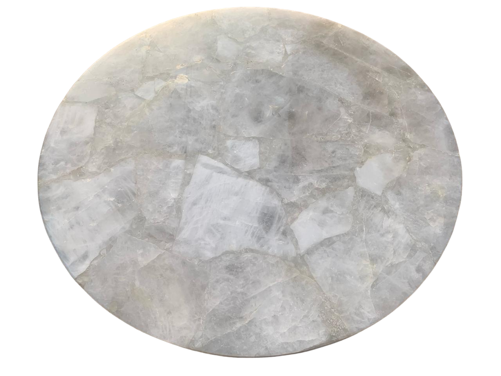 Quartz Round Farmhouse Coffee or Vanity Table Top Slab