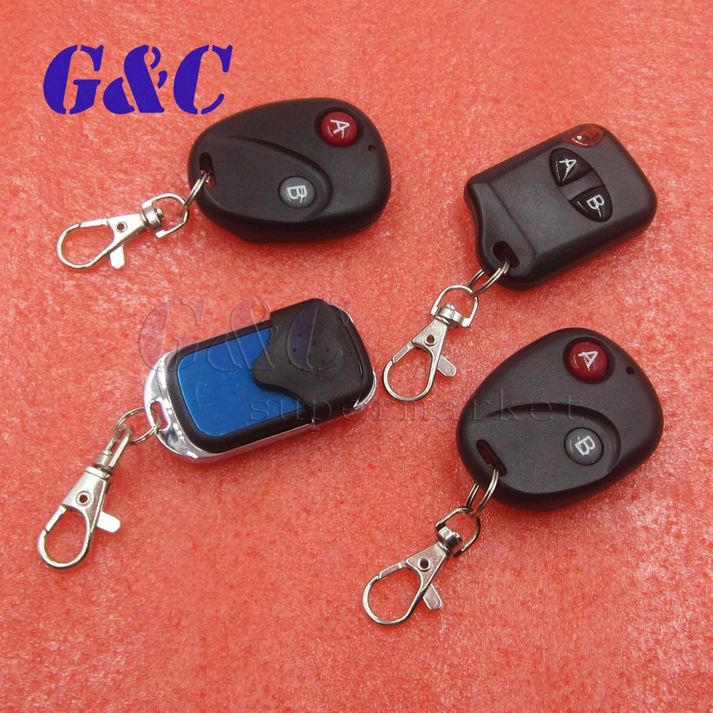 2 Button 315MHz/433MHz RF Remote Controller Wireless Transmitter for DC 12V Devices