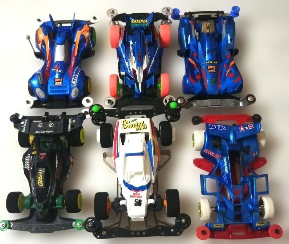 Tamiya mini 4WD, painted, assembled, finished product, 6 units #c5416a