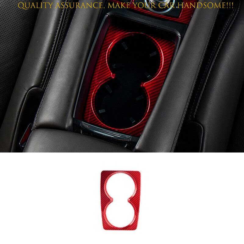 2018-2021 Mazda 6 Atenza Red Carbon Fiber Cup Holder Trim 1PC