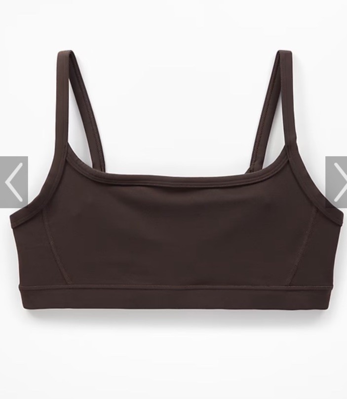 Athleta Square neck sports bra- small D/DD- truffle-  nwt